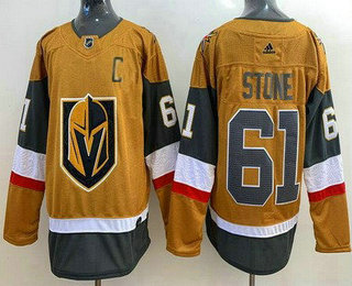 Men's Vegas Golden Knights #61 Mark Stone Gold 2020 Alternate Authentic Jersey