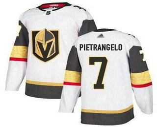 Men's Vegas Golden Knights #7 Alex Pietrangelo White Authentic Jersey