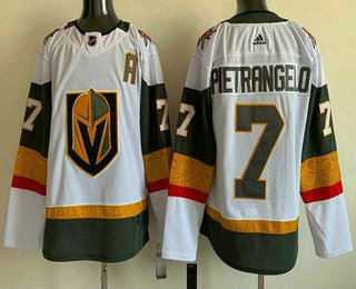 Men's Vegas Golden Knights #7 Alex Pietrangelo White Authentic Jersey