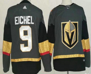 Men's Vegas Golden Knights #9 Jack Eichel Gray Authentic Jersey