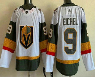 Men's Vegas Golden Knights #9 Jack Eichel White Authentic Jersey