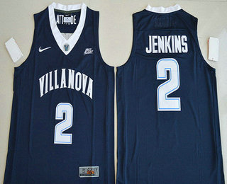 Men's Villanova Wildcats #2 Kris Jenkins Navy Blue College Basketball Nike Swingman Stitched NCAA Jersey