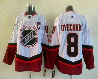 Men's Washington Capitals #8 Alex Ovechkin 2022 All-Star White Stitched Jersey