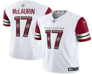 Men's Washington Commanders #17 Terry McLaurin Limited White Vapor Jersey