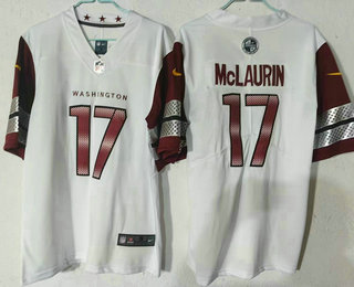 Men's Washington Commanders #17 Terry McLaurin Limited White Vapor Jersey