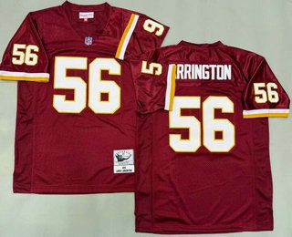 Men's Washington Redskins #56 LaVar Arrington Red 2001 Throwback Jersey