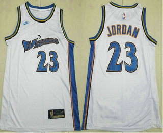 Men's Washington Wizards #23 Michael Jordan White 2022 Classic Icon Swingman Jersey