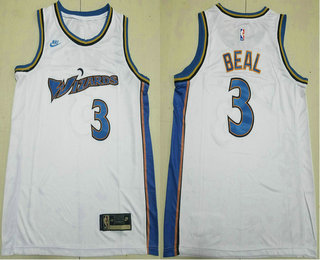 Men's Washington Wizards #3 Bradley Beal White 2022 Classic Icon Swingman Jersey