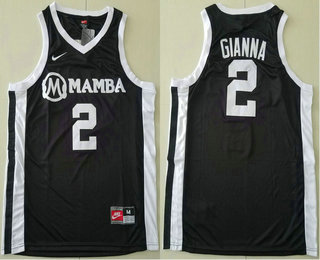 Mens Mamba #2 Gianna Black Kobe Bryant Daughter Jersey