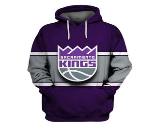 Sacramento Kings Purple All Stitched Hooded Sweatshirt