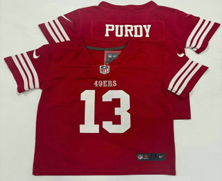 Toddler San Francisco 49ers #13 Brock Purdy Red Vapor Limited Stitched Jersey