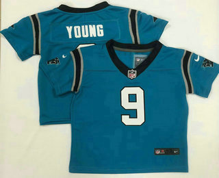Toddlers Carolina Panthers #9 Bryce Young Light Blue 2023 Vapor Untouchable Stitched Nike Limited Jersey