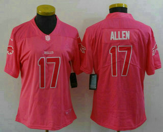 Women's Buffalo Bills #17 Josh Allen Pink 2019 Vapor Untouchable Stitched NFL Nike Limited Jersey