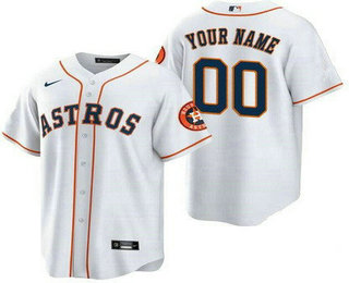 Women's Houston Astros Customized White Team Logo Cool Base Jersey
