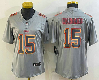 Women's Kansas City Chiefs #15 Patrick Mahomes Atmosphere Fashion Stitched Jersey