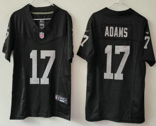 Women's Las Vegas Raiders #17 Davante Adams Limited Black FUSE Vapor Jersey