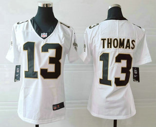 Women's New Orleans Saints #13 Michael Thomas White 2017 Vapor Untouchable Stitched NFL Nike Limited Jersey