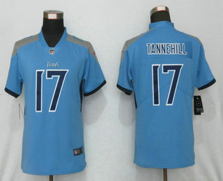 Women's Tennessee Titans #17 Ryan Tannehill Nike Light Blue New 2018 Vapor Untouchable Limited Jersey