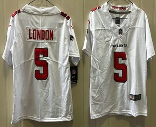 Youth Atlanta Falcons #5 Drake London Limited White Vapor Jersey