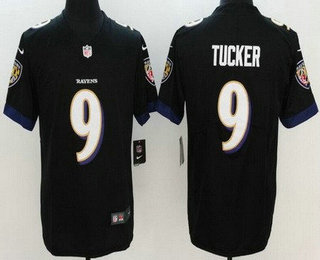 Youth Baltimore Ravens #9 Justin Tucker Limited Black Vapor Untouchable Jersey