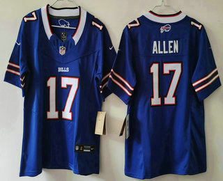 Youth Buffalo Bills #17 Josh Allen Limited Blue FUSE Vapor Jersey