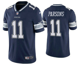 Youth Dallas Cowboys #11 Micah Parsons Navy Vapor Untouchable Limited Stitched Jersey