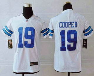 Youth Dallas Cowboys #19 Amari Cooper White 2017 Vapor Untouchable Stitched NFL Nike Limited Jersey