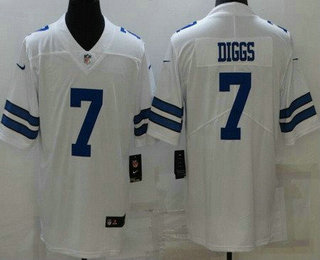 Youth Dallas Cowboys #7 Trevon Diggs Limited White Vapor Jersey