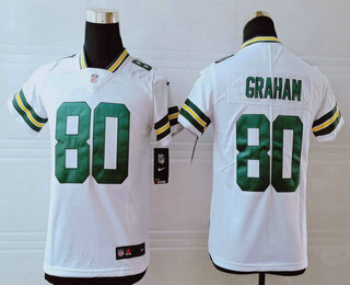 Youth Green Bay Packers #80 Jimmy Graham White 2017 Vapor Untouchable Stitched NFL Nike Limited Jersey