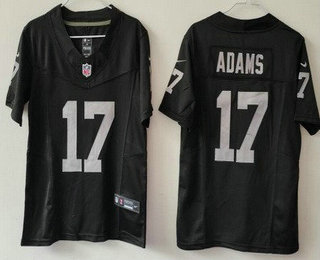 Youth Las Vegas Raiders #17 Davante Adams Limited Black FUSE Vapor Jersey