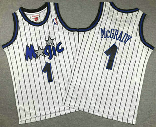 Youth Orlando Magic #1 Tracy McGrady White 2003 Throwback Swingman Jersey
