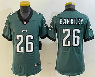 Youth Philadelphia Eagles #26 Saquon Barkley Green Vapor Untouchable Limited Stitched Jersey