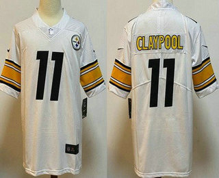 Youth Pittsburgh Steelers #11 Chase Claypool Limited White Vapor Jersey
