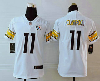 Youth Pittsburgh Steelers #11 Chase Claypool White 2020 Vapor Untouchable Stitched NFL Nike Limited Jersey