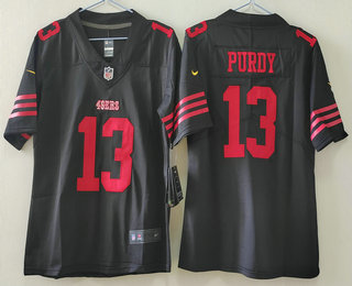 Youth San Francisco 49ers #13 Brock Purdy Limited Black 2022 Vapor Jersey