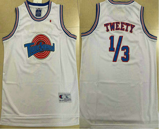 Youth The Movie Space Jam #1 3 Tweety White Soul Swingman Basketball Jersey